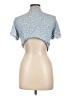 Shein Blue Short Sleeve Blouse Size 12 - photo 2