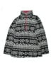 Lands' End 100% Polyester Print Black Snow Jacket Size 10 - 12 - photo 1