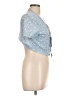 Shein Blue Short Sleeve Blouse Size 12 - photo 4