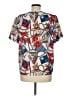 Judy Bond Tan Short Sleeve Blouse Size M (estimated) - photo 2