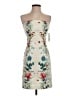 Zara Basic Floral Ivory Cocktail Dress Size S - photo 1
