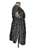 Unbranded 100% Rayon Stripes Black Casual Dress Size L - photo 4