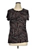 Apt. 9 Brown Short Sleeve Top Size XL - photo 1