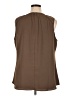 Soft Surroundings 100% Polyester Brown Sleeveless Blouse Size 1X - photo 2