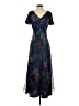 Talbots 100% Polyester Floral Blue Casual Dress Size 4 - photo 2