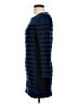 Kenar 100% Merino Stripes Blue Wool Dress Size L - photo 5
