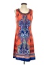 NY Collection Paisley Orange Casual Dress Size S - photo 1