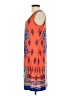 NY Collection Paisley Orange Casual Dress Size S - photo 5