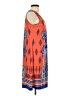 NY Collection Paisley Orange Casual Dress Size S - photo 4