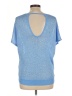 INC International Concepts Blue Short Sleeve Top Size L - photo 2
