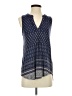 Olive and Oak Blue Sleeveless Blouse Size S - photo 1