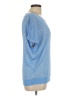 INC International Concepts Blue Short Sleeve Top Size L - photo 4