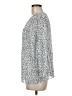 Nine West Silver 3/4 Sleeve Blouse Size M - photo 5