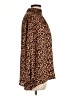 Tucker Animal Print Brown Blouse Size L - photo 4