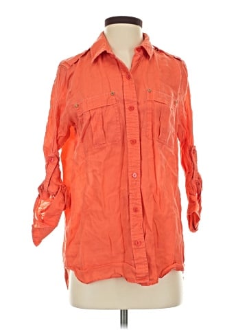 MICHAEL Michael Kors 3/4 Sleeve Button-Down Shirt (view 1)