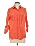 MICHAEL Michael Kors Orange 3/4 Sleeve Button-Down Shirt Size M - photo 1