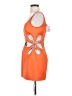 Sau Lee 100% Polyester Orange Cocktail Dress Size 4 - photo 5