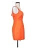 Sau Lee 100% Polyester Orange Cocktail Dress Size 4 - photo 4