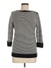 Karen Scott 100% Cotton Houndstooth Black Pullover Sweater Size M - photo 1