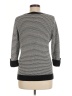 Karen Scott 100% Cotton Houndstooth Black Pullover Sweater Size M - photo 2