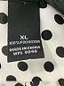 INC International Concepts 100% Polyester Polka Dots Silver Long Sleeve Blouse Size XL - photo 8