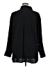 Open Edit Solid Black Long Sleeve Button-Down Shirt Size XL - photo 2