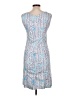 Manuel Canovas Chevron-herringbone Blue Cocktail Dress Size 6 (2) - photo 2