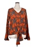 Acting Pro Orange Long Sleeve Blouse Size 2X - photo 1