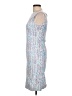 Manuel Canovas Chevron-herringbone Blue Cocktail Dress Size 6 (2) - photo 5
