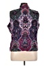 Coldwater Creek 100% Cotton Paisley Purple Vest Size 1X - photo 2