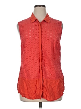 Long Tall Sally Sleeveless Button-Down Shirt (view 1)
