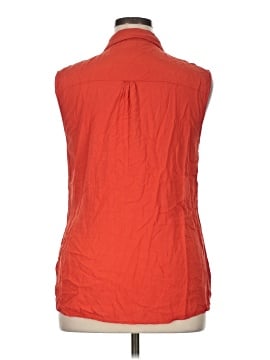 Long Tall Sally Sleeveless Button-Down Shirt (view 2)