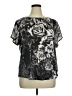Style&Co 100% Polyester Black Short Sleeve Blouse Size XL - photo 1