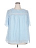 Unbranded 100% Polyester Blue Short Sleeve T-Shirt Size 2X - photo 1