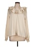 Ann Taylor 100% Polyester Ivory Long Sleeve Blouse Size L - photo 1