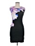 Alexander McQueen Graphic Black Cocktail Dress Size M - photo 1