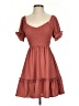 Evolutionary 100% Polyester Hearts Brown Casual Dress Size S - photo 1