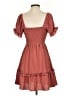 Evolutionary 100% Polyester Hearts Brown Casual Dress Size S - photo 2