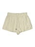 Zara Solid Ivory Khaki Shorts Size L - photo 1