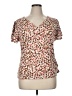 Calvin Klein Hearts Brown Short Sleeve Blouse Size XL - photo 1