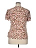 Calvin Klein Hearts Brown Short Sleeve Blouse Size XL - photo 2