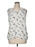 Ann Taylor LOFT Outlet 100% Polyester White Sleeveless Blouse Size XL - photo 1