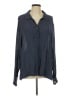 Eileen Fisher 100% Rayon Gray Long Sleeve Blouse Size L - photo 1