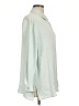 St. John 100% Silk Green Long Sleeve Silk Top Size 12 - photo 4