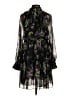 Cinq à Sept 100% Polyester Floral Black Cocktail Dress Size 4 - photo 2