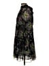 Cinq à Sept 100% Polyester Floral Black Cocktail Dress Size 4 - photo 5
