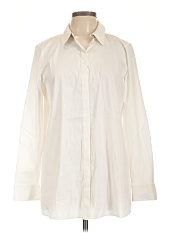 Lafayette 148 New York Long Sleeve Button-Down Shirt (view 1)