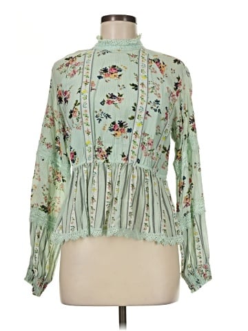 Hemant & Nandita Long Sleeve Blouse (view 1)
