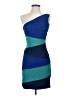 BCBGMAXAZRIA Color Block Blue Cocktail Dress Size S - photo 1