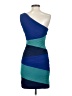 BCBGMAXAZRIA Color Block Blue Cocktail Dress Size S - photo 2